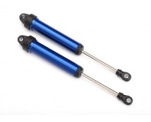 Shocks, GTR, 160mm, aluminum (blue-anodized) (fully assembled w/o springs) (rear