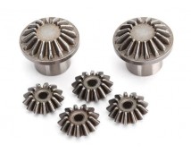 Gear set, differential (front) (output gears (2)/ spider gears (4))