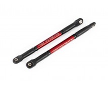 Push rods, aluminum (red-anodized), heavy duty (2) (assembled with rod ends and threaded inserts)