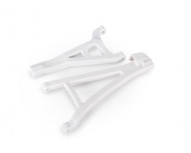 Suspension arms, white, front (left), heavy duty (upper (1)/ lower (1))