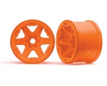 Wheels, 3.8' (orange) (2) (17mm splined)