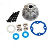 Carrier, differential (aluminum)/ x-ring gaskets (2)/ ring gear gasket/ spacers