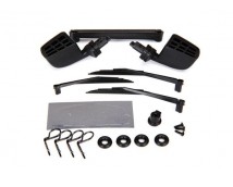 Mirrors, side, black (left & right)/ o-rings (4)/ windshield wipers, left, right, TRX8817