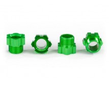 Stub Axle Nut, Aluminum (Green-Anodized) (4)