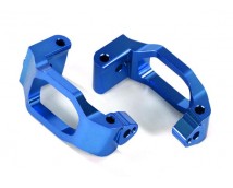 Caster blocks (c-hubs), 6061-T6 aluminum (blue-anodized), left & right/ 4x22mm p