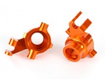 Steering blocks, 6061-T6 aluminum (orange-anodized), left & right