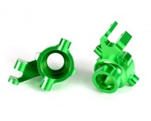 Steering blocks, 6061-T6 aluminum (green-anodized), left & right