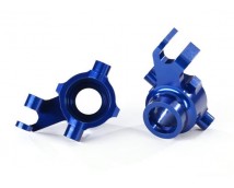 Steering blocks, 6061-T6 aluminum (blue-anodized), left & right