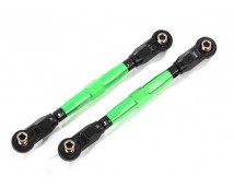 Toe links, front (TUBES green-anodized, 7075-T6 aluminum, stronger than titanium
