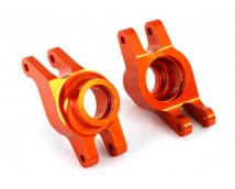 Carriers, stub axle (orange-anodized 6061-T6 aluminum) (rear) (2)