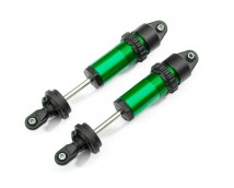 Shocks, GT-Maxx, aluminum (green-anodized) (fully assembled w/o springs) (2)